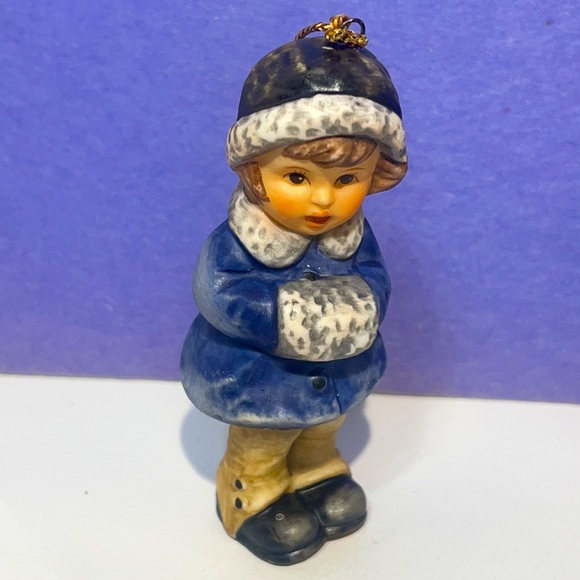 3 Vintage 1999 Goebel Berta Hummel Ceramic Christmas Ornament Figurines - Picture 2 of 9